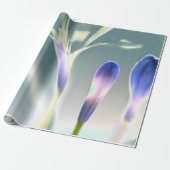 Faltenbalg-Blumendesign Geschenkpapier (Ungerollt)