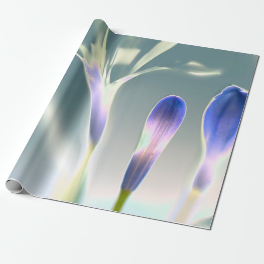 Faltenbalg-Blumendesign Geschenkpapier (Ungerollt)