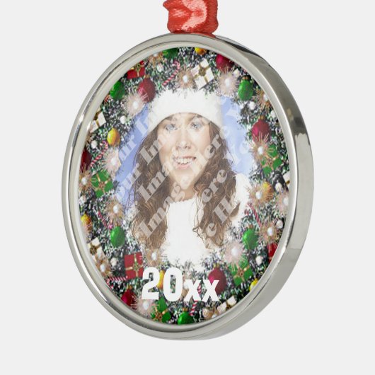 Faltenbalg Foto Frame Keepake Ornament (Links)