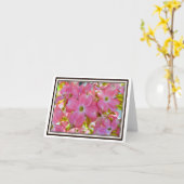 Faltende Gruß-Karte - blühender Hartriegel Karte (Gelbe Blume)