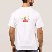 Faltender Radfahrer T-Shirt (Rückseite)