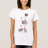 Faltendes Fahrrad T-Shirt (Vorderseite)