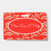 Faltendruck Ausweis (Rückseite)