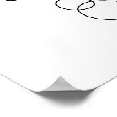 Faltengesicht Poster (Ecke)