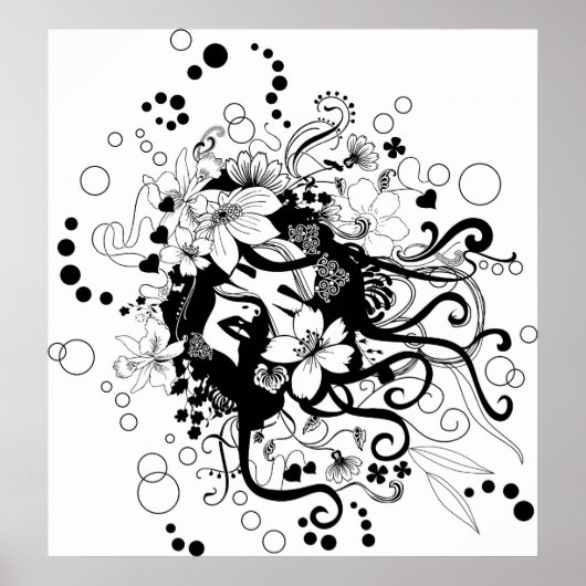 Faltengesicht Poster (Vorne)