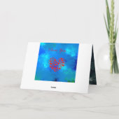 Faltenkarte mit Foto und Text Karte (Rückseite)