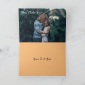 Faltenkarte mit Foto und Text Karte (Innenseite)