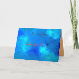 Faltenkarte mit Foto und Text Karte