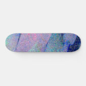 Faltenledereffekt mit abgenutzter Farbe, bläulich Skateboard (Horizontal)