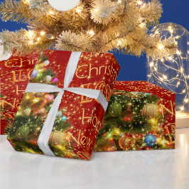 Faltenpapier für den Weihnachtsbaum Geschenkpapier