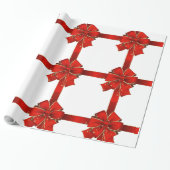 Faltenpapier für Red Bow-Frohe Festtage Geschenkpapier (Ungerollt)