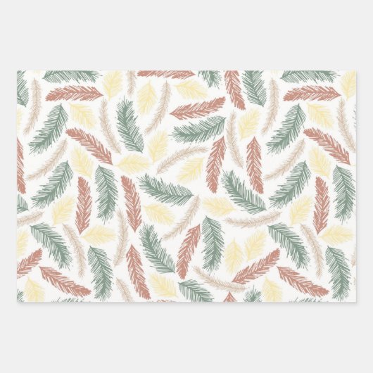 Faltenpapier mit Flachblatt-Set 3 Geschenkpapier Set (Vorderseite 2)