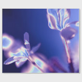 Faltenpapier und blaues Umschlagpapier Geschenkpapier (Flach)