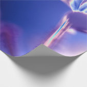 Faltenpapier und blaues Umschlagpapier Geschenkpapier (Ecke)