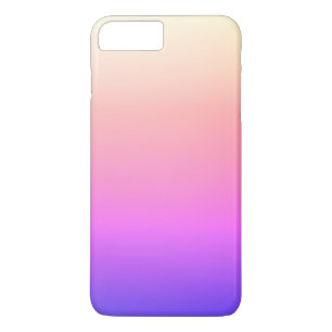 Faltenpfirsichpink und Lila farbige Ombre Case-Mate iPhone Hülle