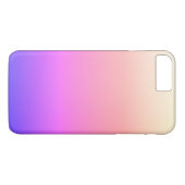 Faltenpfirsichpink und Lila farbige Ombre Case-Mate iPhone Hülle (Rückseite (Horizontal))