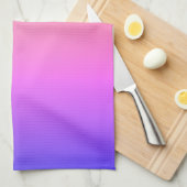 Faltenpfirsichpink und Lila farbige Ombre Geschirrtuch (Viertel Falte)