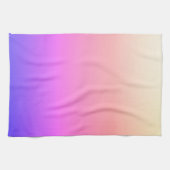 Faltenpfirsichpink und Lila farbige Ombre Geschirrtuch (Horizontal)