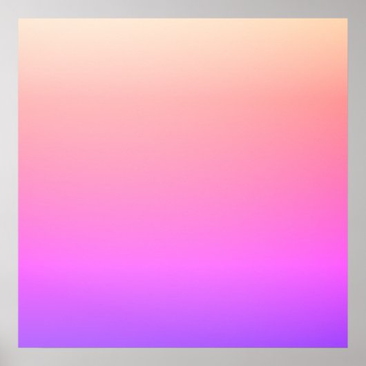 Faltenpfirsichpink und Lila farbige Ombre Poster (Vorne)