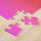 Faltenpfirsichpink und Lila farbige Ombre Puzzle (Seite)