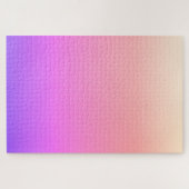 Faltenpfirsichpink und Lila farbige Ombre Puzzle (Horizontal)