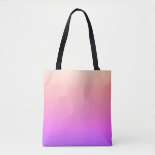 Faltenpfirsichpink und Lila farbige Ombre Tasche