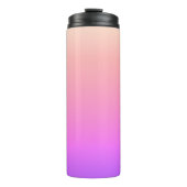 Faltenpfirsichpink und Lila farbige Ombre Thermosbecher (Vorderseite)