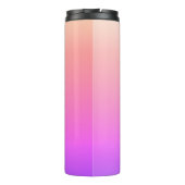 Faltenpfirsichpink und Lila farbige Ombre Thermosbecher (Rückseite)