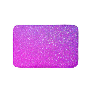 Faltenrosa Lila Glitzer Ombre Farblich Niedlich Badematte