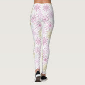 Faltenrosa Schneeflocken Leggings (Rückseite)