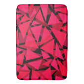 Faltenspell hell rot, geometrisch, abstrakt. badematte (Vorderseite Vertikal)