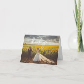 FaltenWedding Dankeschön Karte - Weiße Schrift (Vorderseite)