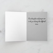 Faltes Beileid Grußkarte Karte (Innenseite)