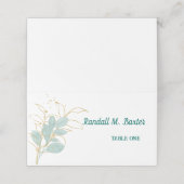 Faltes Escort-Platzkarte Platzkarte (Außenseite Aufgefaltet)