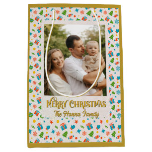 Faltes Foil Grußkarte Mittlere Geschenktüte