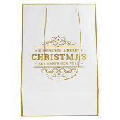 Faltes Foil Grußkarte Mittlere Geschenktüte (Rückseite)