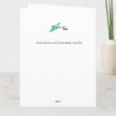 Faltes Grußkarte 50. WEDDING JAHRESTAG Karte (Rückseite)