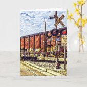 Faltes Grußkarten - Gute Fahrt! Karte (Gelbe Blume)