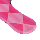 Faltes Harlequin, Pink-Schwarz-KUTTERPADDLE Schneidebrett (Ecke)