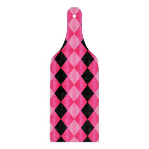 Faltes Harlequin, Pink-Schwarz-KUTTERPADDLE Schneidebrett