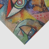 Faltes Papier zum Dekoupage-Gewebe (Detail)