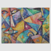 Faltes Papier zum Dekoupage-Gewebe (Vorderseite)