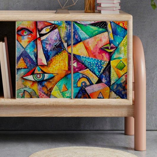 Faltes Papier zum Dekoupage-Gewebe