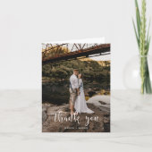 Faltete Dankeschön-Karte mit anpassbarer Meldung Dankeskarte (Vorderseite)