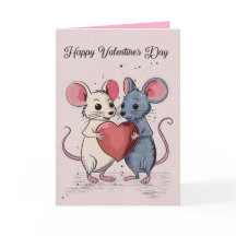 Faltete Valentintagskarte