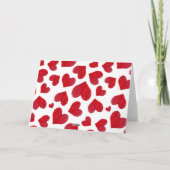 Faltgeflochtene Urlaubskarte für Happy Valentines Feiertagskarte (Rückseite)