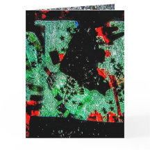 Faltgeklappte Blume Grußkarte Kunststoff abstrakt