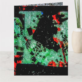 Faltgeklappte Blume Grußkarte Kunststoff abstrakt Karte