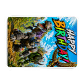 Faltgrußkarte Magnet (Horizontal)