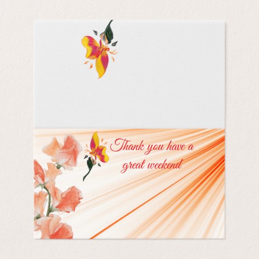 Faltkarte (Außenseite Aufgefaltet)